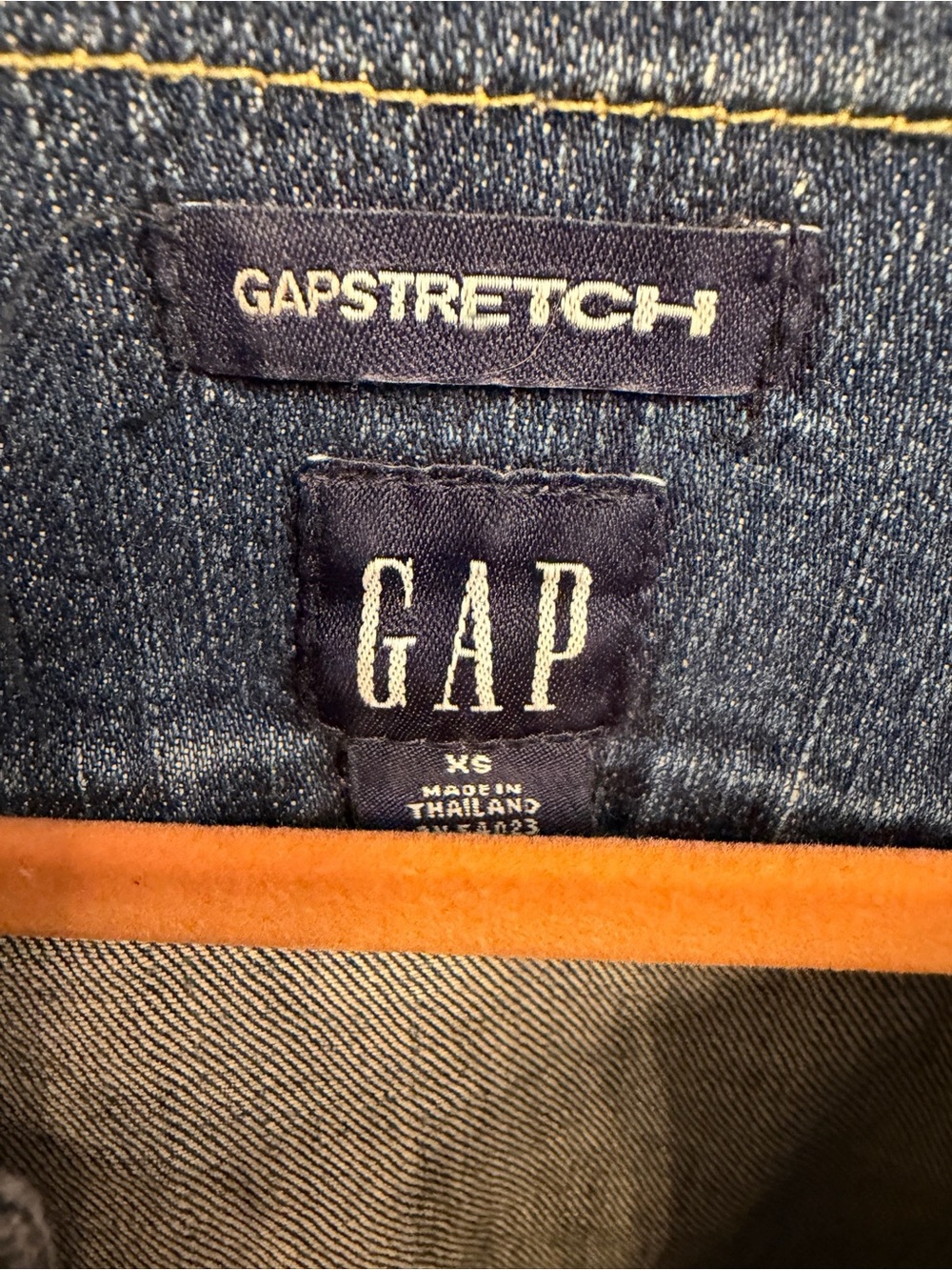 GAP Blue Denim Button-Front Jacket - Picture 7 of 7